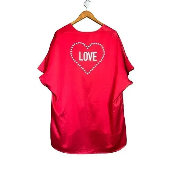 ‎Victoria’s Secret red short sleeve robe - Picture 7 of 8